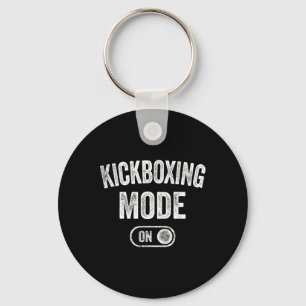 Kickboksen Modus Aan Funny Kickboxer Cadeau Coach Sleutelhanger