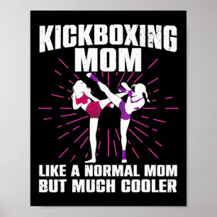 Kickboksen Moeder Kunst Voor Moeder Vrouwen Kickbo Poster
