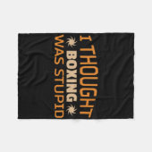 Kickboksen Muay Thai Boksen _1 Fleece Deken (Voorkant (Horizontaal))