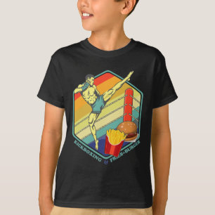 Kickboksen Muay Thai Boksen Friet Burger Fastfood T-shirt