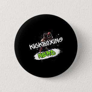 Kickboksen Nerd Ronde Button 5,7 Cm