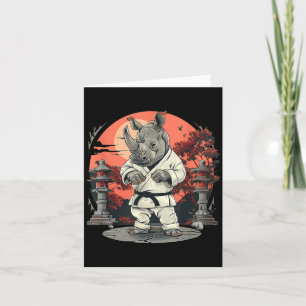 Kickboksen Neushoorn Taekwondo Karate MMA Grappig Kaart
