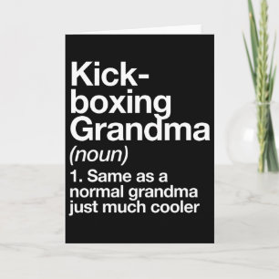 Kickboksen Oma Definitie Grappige Sport Kaart