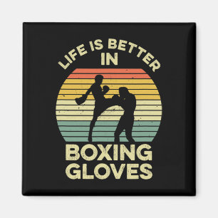 Kickboksen ontwerp voor een Muay Thai vechter Magneet