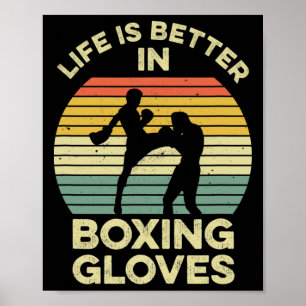 Kickboksen ontwerp voor een Muay Thai vechter Poster