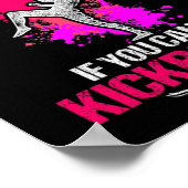 Kickboksen Saai Kick Boksen Workout  Poster (Hoek)