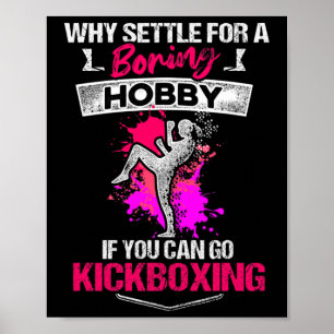 Kickboksen Saai Kick Boksen Workout  Poster