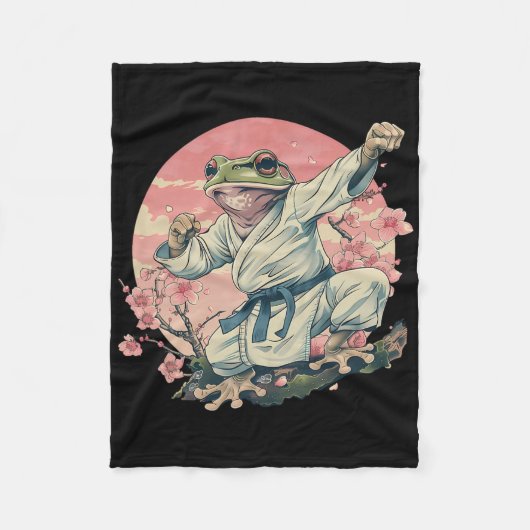 Kickboksen Sakura Jiu-jitsu Judo Mma Toad Taekwond Fleece Deken (Voorkant)