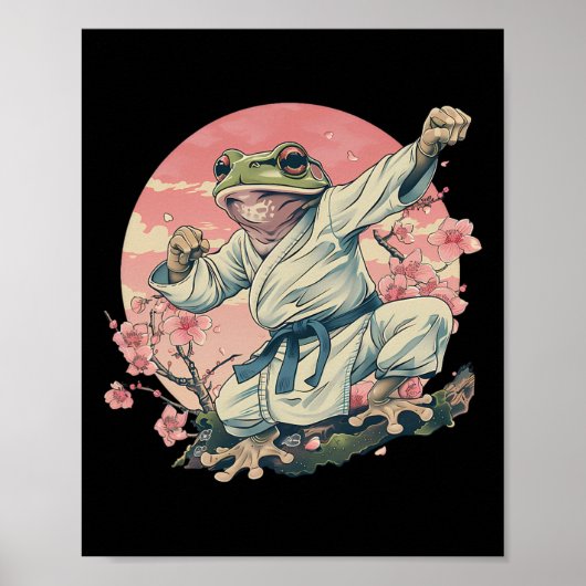 Kickboksen Sakura Jiu-jitsu Judo Mma Toad Taekwond Poster (Voorkant)