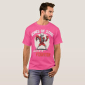 Kickboksen Skelet Grappig Kickbokser Boksen T-shirt (Voorkant volledig)