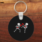 Kickboksen Skelet Kickbokser Boksen Mma Sleutelhanger (Voorkant)