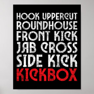 Kickboksen Stoten - Kickboxer Martial Arts Coach Poster