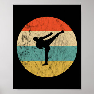 Kickboksen Sunset Mma Kickboksen Karate Docent Ki Poster