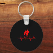 Kickboksen Thai Boxing Hartslag Muay Thai Sleutelhanger (Voorkant)