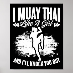 Kickboksen Thailand Mma Thai Boksen Muay Thai Meis Poster