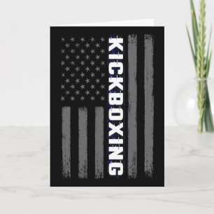 Kickboksen Usa Amerikaanse Vlag Cadeau Vechtkunst Kaart