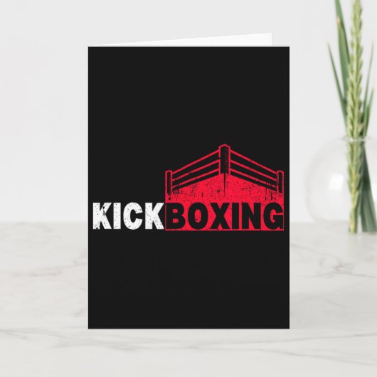 Kickboksen Vecht Ring Sport Kaart (Voorkant)