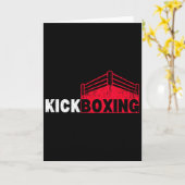Kickboksen Vecht Ring Sport Kaart (Gele Bloem)