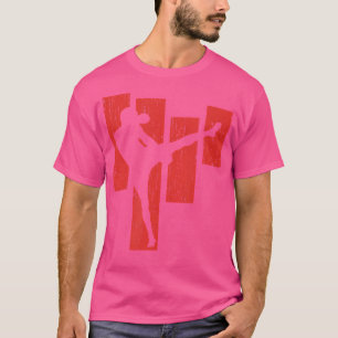 Kickboksen vechter vechtsporten voor kickboksers t-shirt