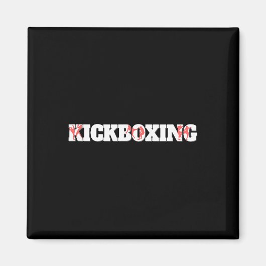 Kickboksen Vechtkooi Gevecht Training Magneet (Voorkant)