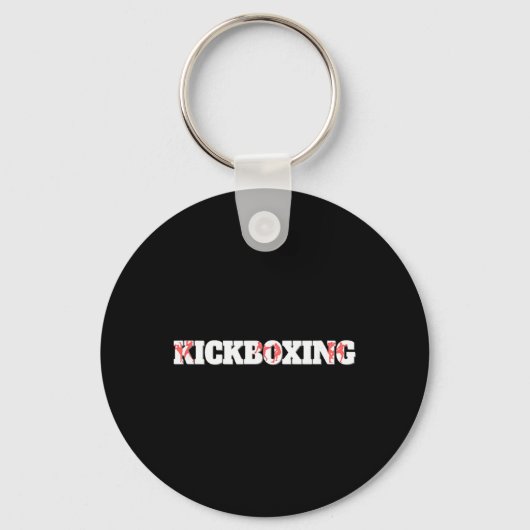 Kickboksen Vechtkooi Vecht Training Sleutelhanger (Voorkant)