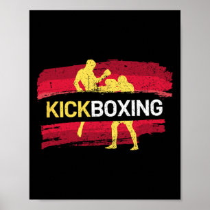Kickboksen Vechtkunst  Poster