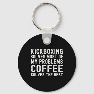 Kickboksen verhelpt de meeste problemen, koffie do sleutelhanger