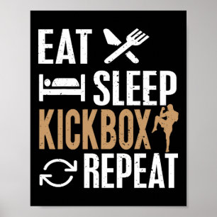 Kickboksen voor kickbokser poster