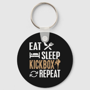 Kickboksen voor kickbokser sleutelhanger