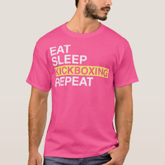 Kickboksen voor Kickboxer Eat Sleep Kickboksen Rep T-shirt