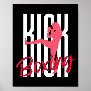 Kickboksen Voorkick  Poster