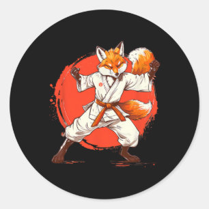 Kickboksen Vos Taekwondo Karate Mma Grappig Martia Ronde Sticker
