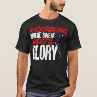 Kickboksen waar zweet ontmoet Glory Kickbokser Mar T-shirt