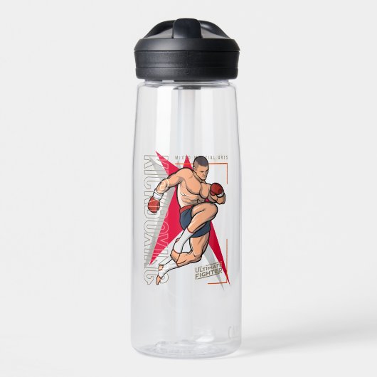 Kickboksen | waterfles (Voorkant)