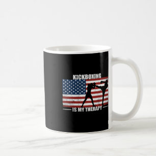 Kickbokser Amerikaanse vlag Vintage Us Kickboksen Koffiemok