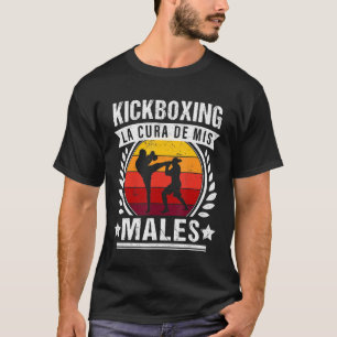 Kickbokser die de slag maakt, Kickboxing gemengd M T-shirt