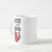Kickbokser gered, maar ik heb handen koffiemok (Voorkant links)
