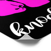 Kickbokser geschenk voor vrouwen poster (Hoek)