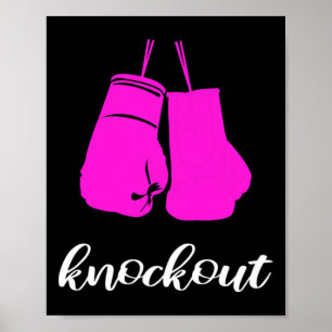 Kickbokser geschenk voor vrouwen poster