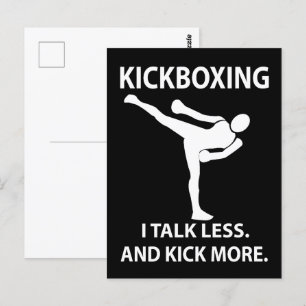 Kickbokser Kickboksen Briefkaart