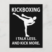 Kickbokser Kickboksen Briefkaart (Voorkant)