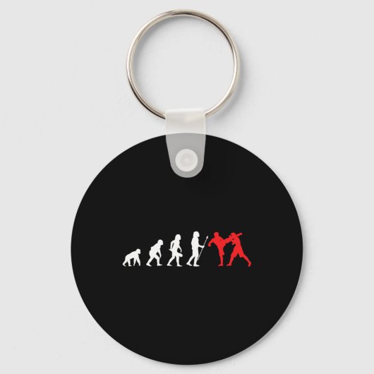 Kickbokser Kickboksen Ontwikkeling Training Fight Sleutelhanger (Voorkant)