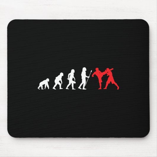 Kickbokser Kickboksen Ontwikkeling Training Gevech Muismat (Voorkant)