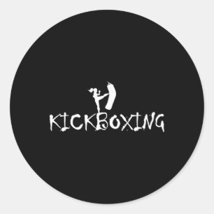 Kickbokser Kickboksen Vechtsport Boksen Mma Sparre Ronde Sticker