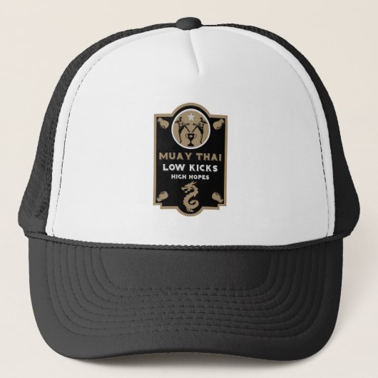 Kickbokser Muay Thai Sport Trucker Pet (Voorkant)