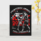 Kickbokser ontwerp voor MMA-fans Kaart (Gele Bloem)