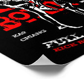 Kickbokser ontwerp voor MMA-fans Poster (Hoek)