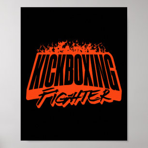 Kickbokser, Training, Sportkleding, Boksen, Poster