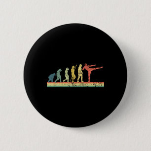 Kickboksevolutie Funny Gift T-shirt Kick  Ronde Button 5,7 Cm