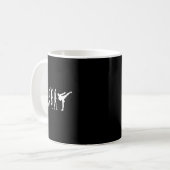 Kickboksevolutie Karate Arti Taekwondo Judo Koffiemok (Voorkant links)